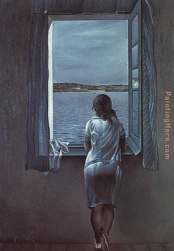 Salvador Dali Figure at a Window